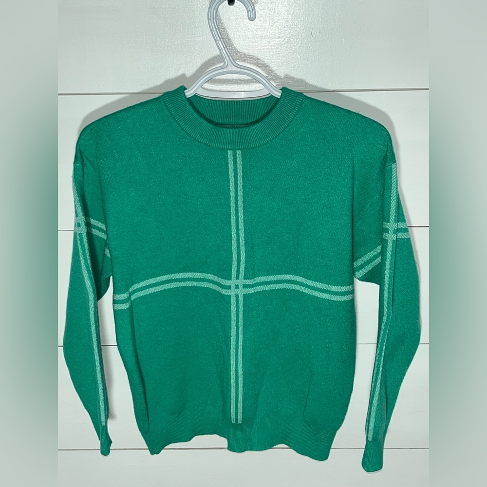 Roolee Teal Crewneck Sweater